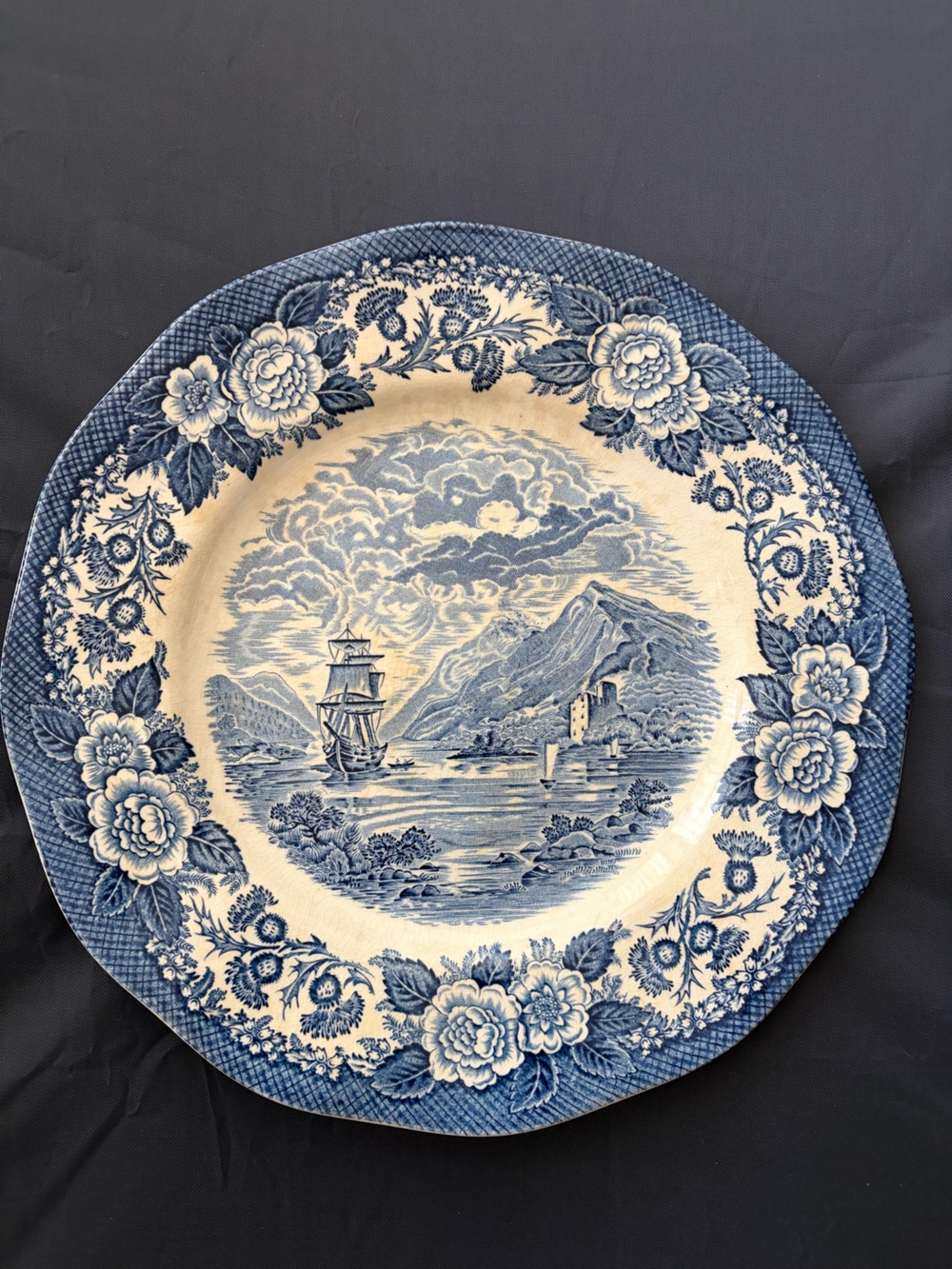 Lochs of Scotland England, genuine hand crafting dinner plate